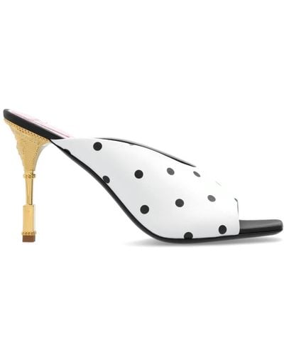 Balmain Shoes > heels > heeled mules - Blanc