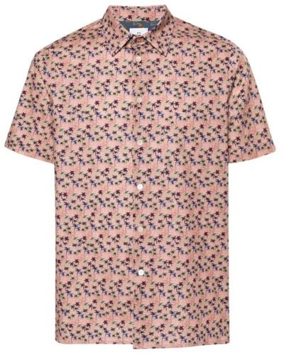 PS by Paul Smith Short Sleeve Shirts - Pink
