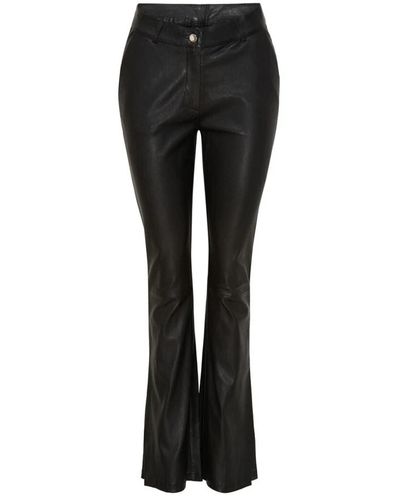 Notyz Trousers > leather trousers - Noir