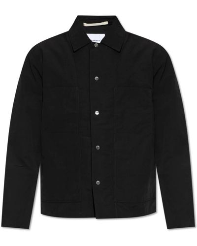 Norse Projects Giacca pelle - Nero