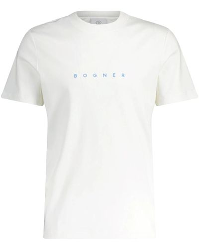 Bogner T-shirt logo ryan - Bianco