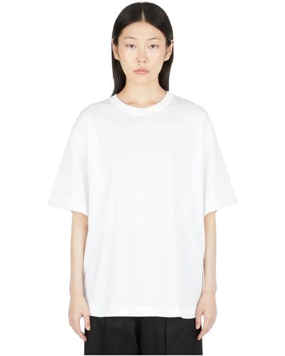 Dries Van Noten Oversized Baumwoll T-Shirt - Weiß