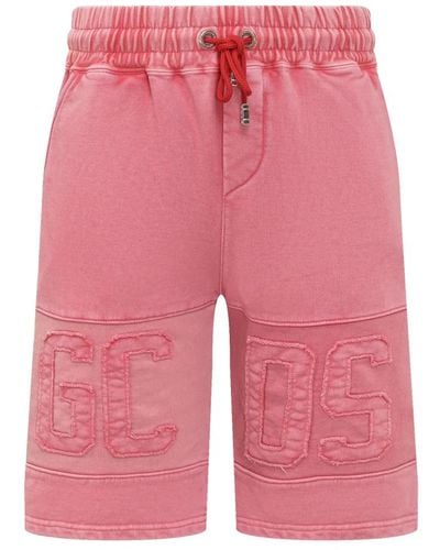 Gcds Shorts elasticizzati con coulisse e tasche - Rosso