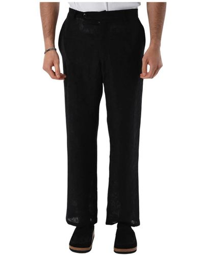 The Silted Company Trousers > straight trousers - Noir