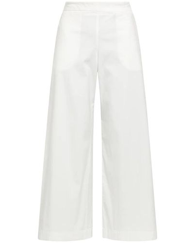 Maliparmi Pantalone popeline stretch - Bianco