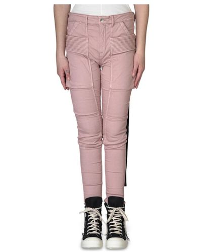 Rick Owens Stylische overdyed skinny jeans - Pink