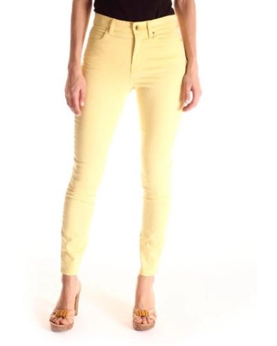 Guess Trousers > skinny trousers - Jaune