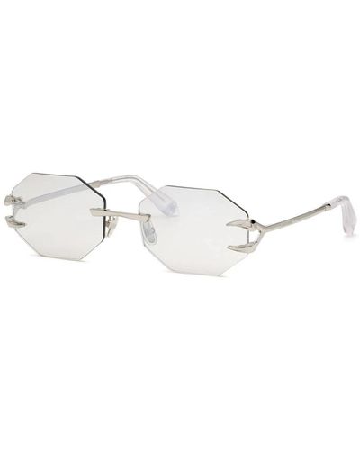 Roberto Cavalli Sechseckige goldsonnenbrille - Mettallic