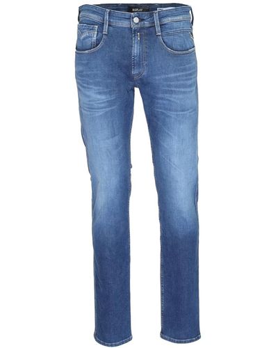 Replay Slim-fit jeans - Blau