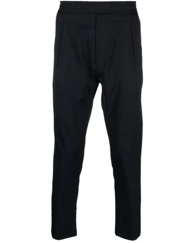 Low Brand Cropped Trousers - Black