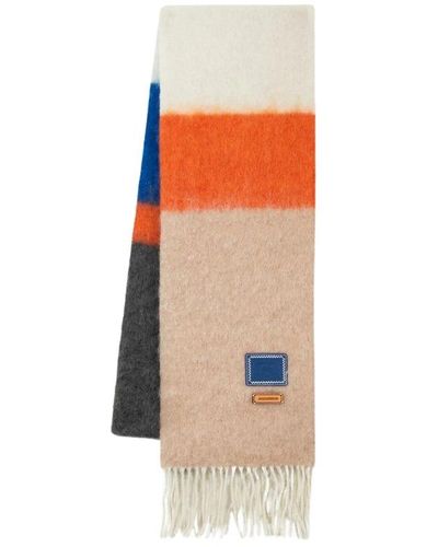 Adererror Sciarpa stretta in lana avorio - Arancione