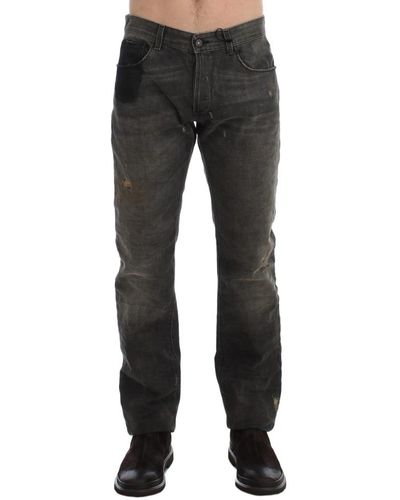 CoSTUME NATIONAL Normale baumwoll -denim -jeans - Schwarz