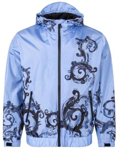 Versace Placed Couture Windbreaker - Blue