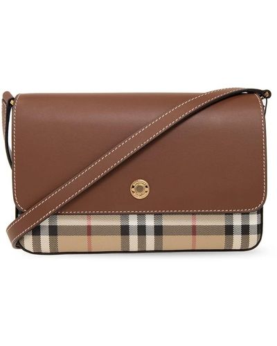 Burberry Hampshire schultertasche - Braun