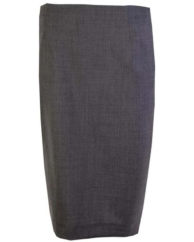 Lardini Grey wool pencil skirt - Grigio