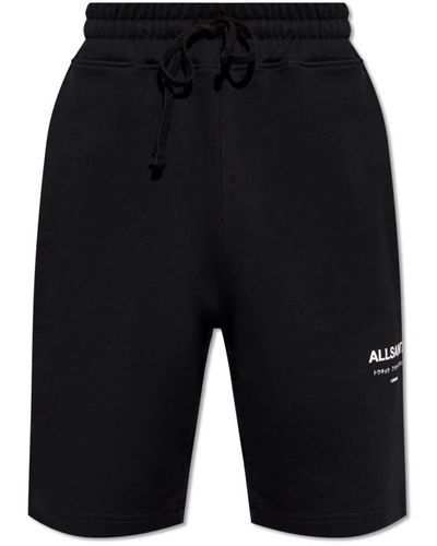 AllSaints Pantaloncini da sudore sotterranei con logo - Nero