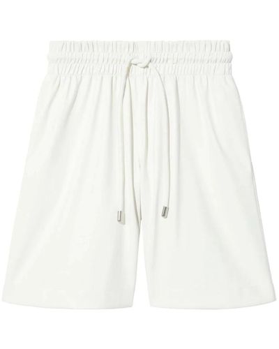 Proenza Schouler Pantalones cortos blancos casuales de cuero sintético
