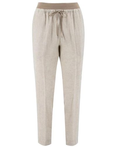 Le Tricot Perugia Slim-Fit Trousers - Grey