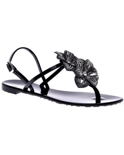 Baldinini Sandal in black rubber - Schwarz