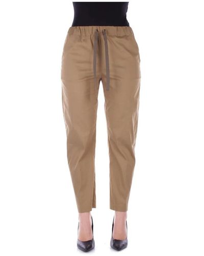 Semicouture Slim-Fit Trousers - Natural