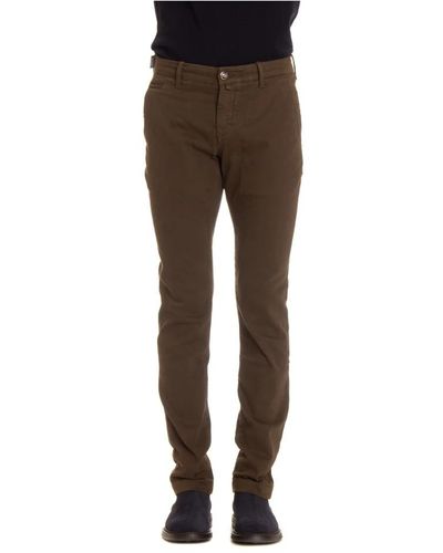 Jacob Cohen Trousers > slim-fit trousers - Marron