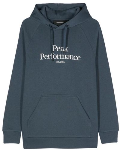 Peak Performance Hoodies - Blue