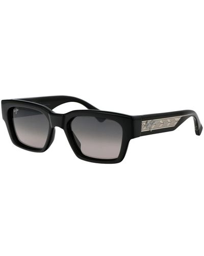 Maui Jim Stylische kenui sonnenbrille für den sommer - Schwarz