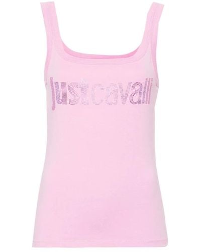 Just Cavalli Sleeveless Tops - Pink