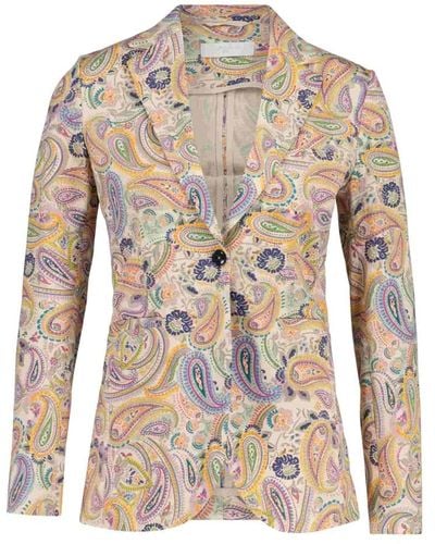 Circolo 1901 Klassischer blazer im abstrakten design - Mehrfarbig