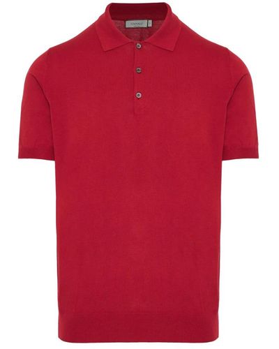 Canali Polo Shirts - Red