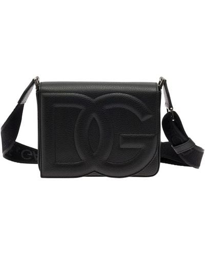 Dolce & Gabbana Borse nere con logo dg - Nero