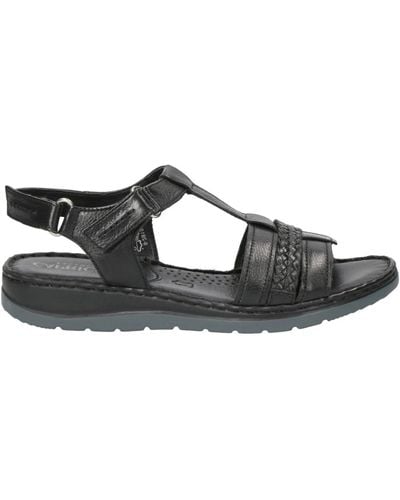 Caprice Black casual open sandals - Schwarz