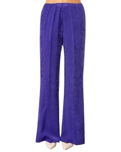 Forte Forte Wide Trousers - Purple