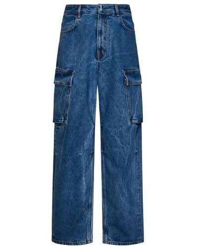 Givenchy Stilvolle blaue weite jeans für männer