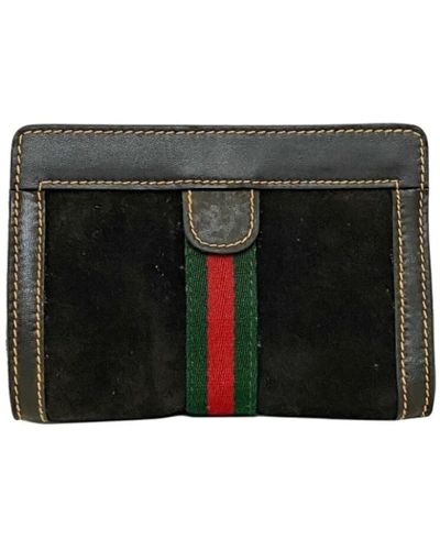 Gucci Clutch gucci marrone usata in pelle - Nero