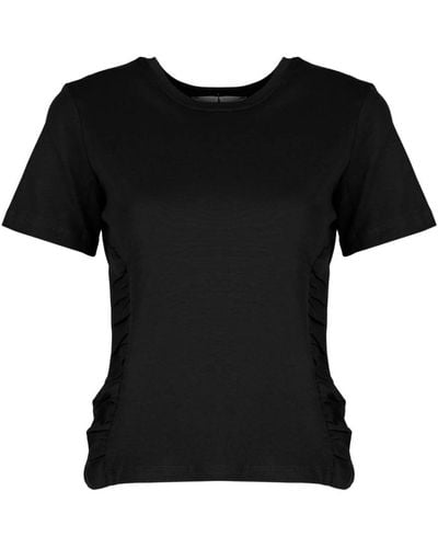 Silvian Heach T-shirt aderente con scollo rotondo - Nero