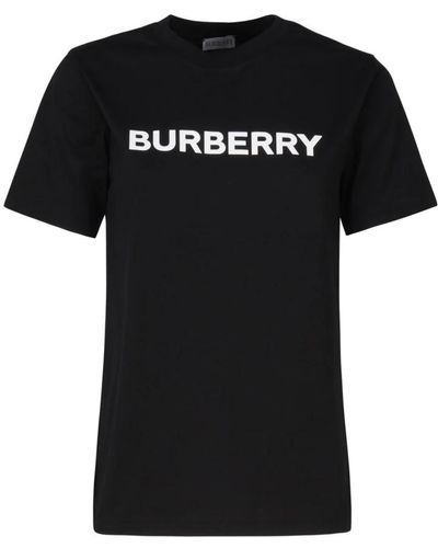 Burberry Schwarze t-shirts und polos mit 98% baumwolle