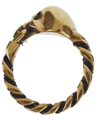 Alexander McQueen Rings - Mettallic