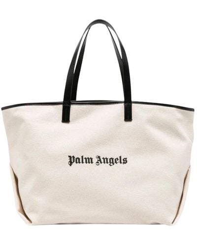 Palm Angels Tote Bags - Natural