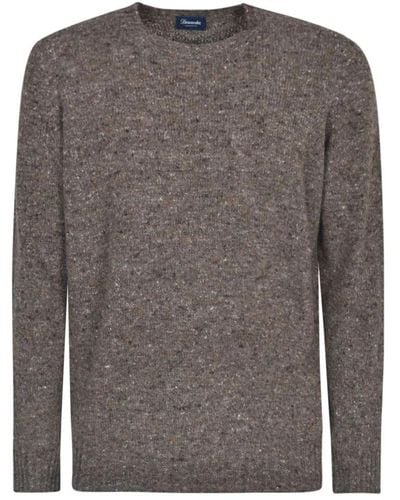 Drumohr Round-Neck Knitwear - Grey