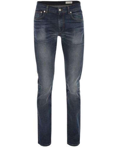 Alexander McQueen Stylische Denim Jeans für Männer und Frauen - Blau
