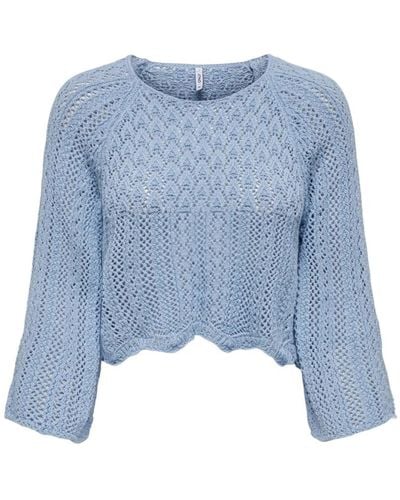 ONLY Round-Neck Knitwear - Blue