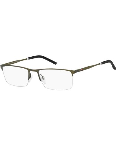 Tommy Hilfiger Montatura occhiali eyewear th 1830 colore oliva - Metallizzato