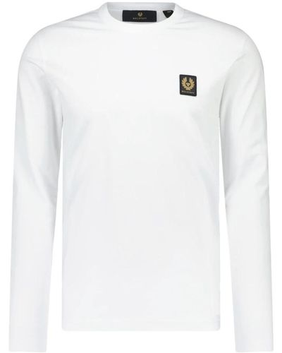 Belstaff Magliette a maniche lunghe con logo - Bianco