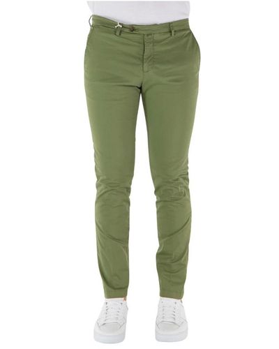BRIGLIA Slim-Fit Trousers - Green