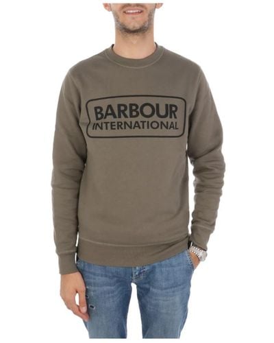 Barbour Großer Logo-Schweiß - Grau