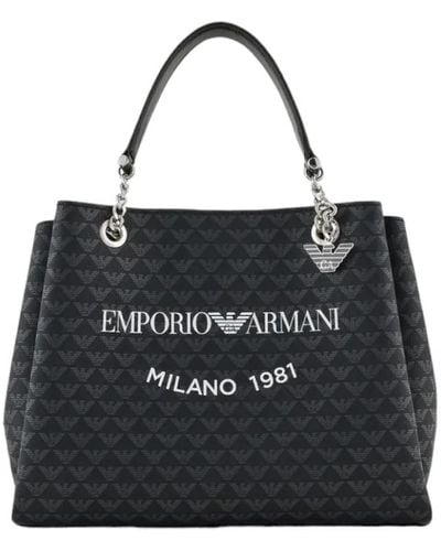 Emporio Armani Tote Bags - Black