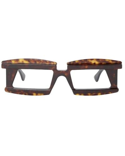 Kuboraum Rechteckige tortoise sonnenbrille - Mehrfarbig