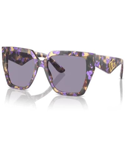 Dolce & Gabbana Quadratische sonnenbrille - mutiger und unterscheidender stil - Lila