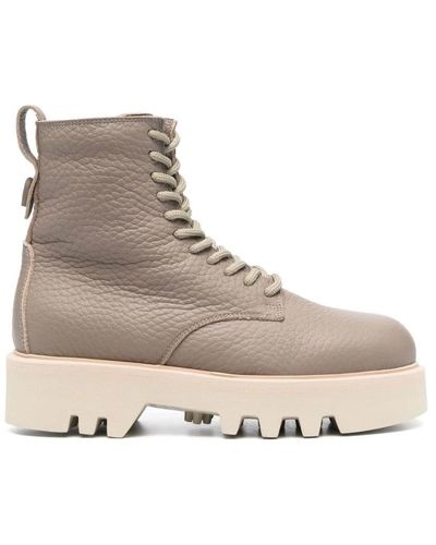 Furla Lace-Up Boots - Grey